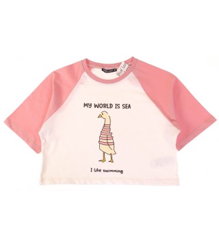 Футболка короткая Oversize
